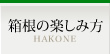 箱根の楽しみ方 HAKONE
